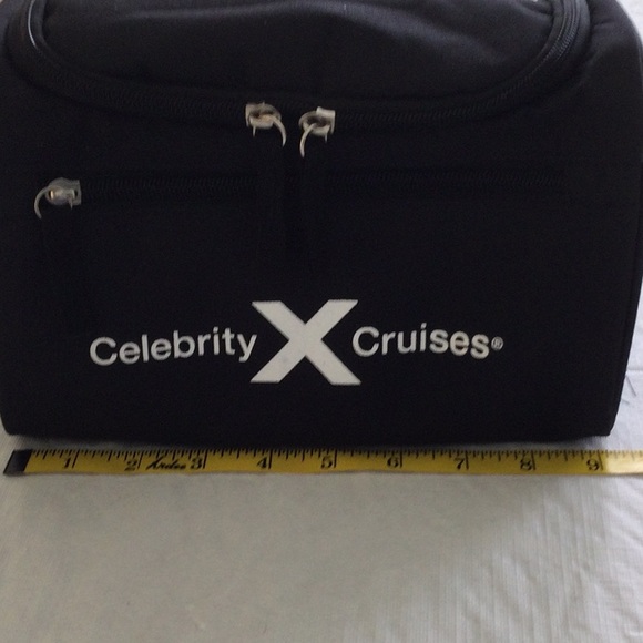 Black  Bag for Toiletries,make up or meditations can hang on a door. NWOT - Picture 3 of 5